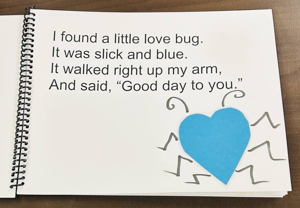 Blue love bug page