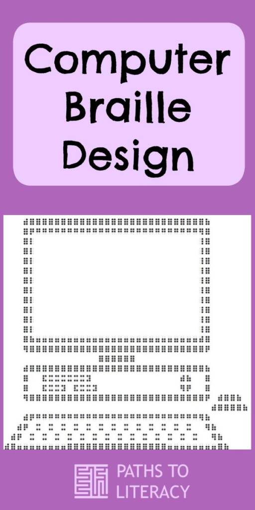 collage of computer braille design