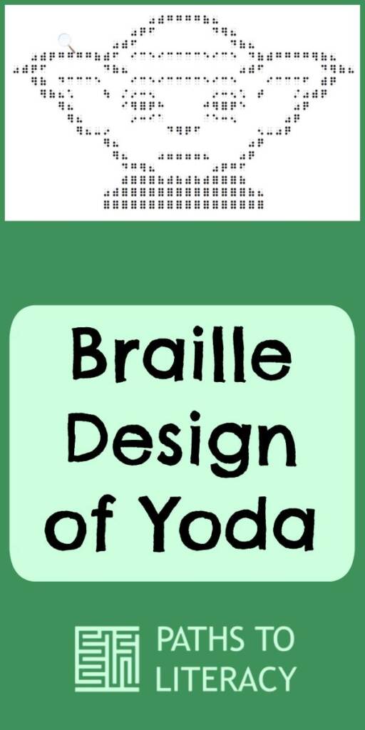 Yoda braille design collage