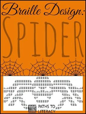 Collage of spider braille design