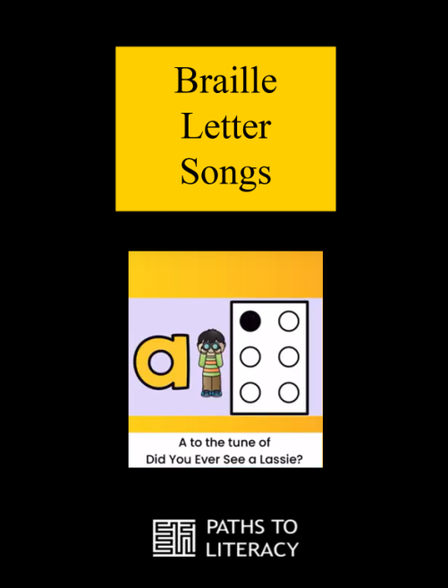 Braille letter song pin