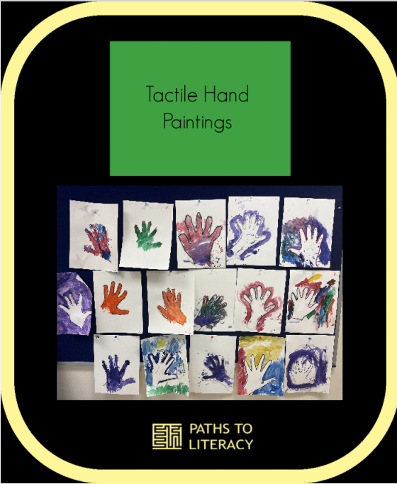 Tactile hand paintings pin