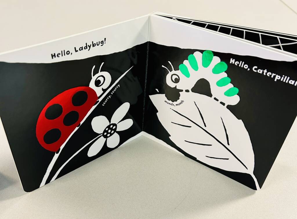 Hello, Ladybug page and Hello, caterpillar page